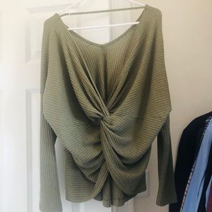 Sweater- ties in the back